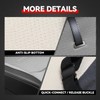 Sport Series Leather Car Seat Covers Front Pair, Breathable and
