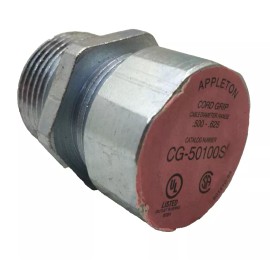 Appleton Electric CG-50100S APPLETON 1 INCH STEEL LIQUIDTIGHT STRAIN RELIEF CONNECTOR