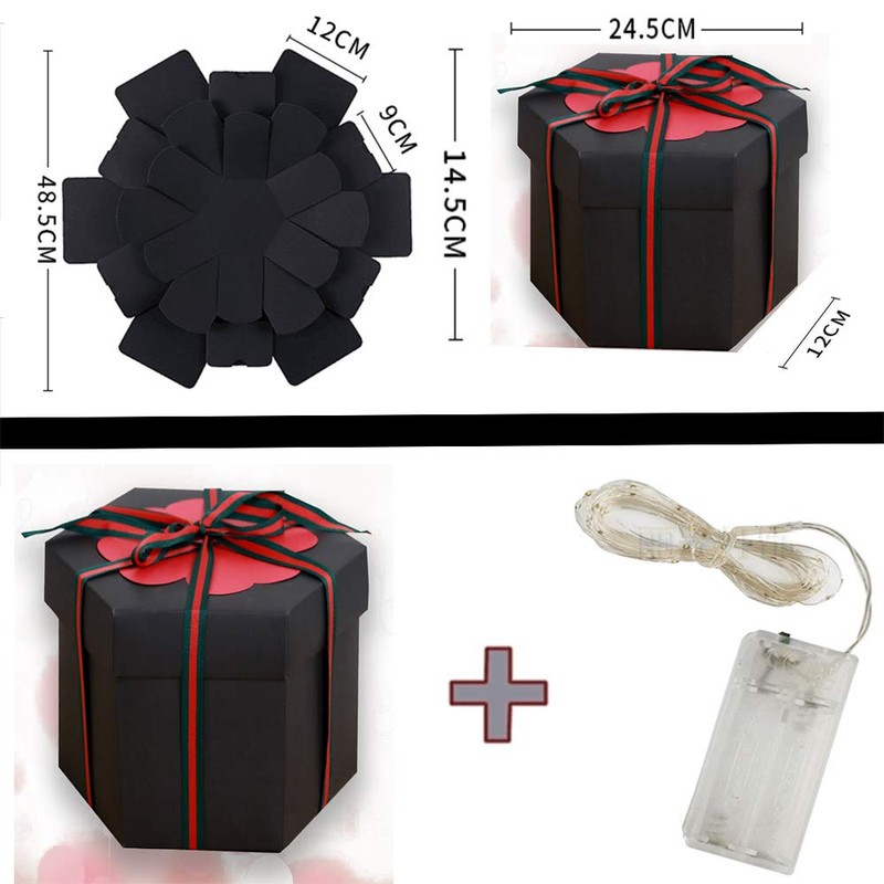 ECTY Creative Explosion Box -Scrapbook DIY Photo Album Box for