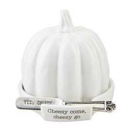Mud Pie Pumpkin Cheese Ball CLOCHES, White