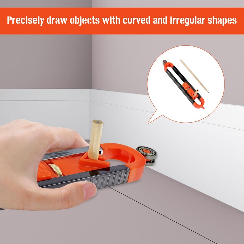 Eophmi Scribe Tool 7pcs Contour Gauge with Lock Scribing Tool