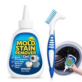 WINUSD 8OZ Active Stain Remover Gel Cleaner for Washing Machine Seal, Bathroom Grout, Shower Caulk, Tile, Walls, Toilet Bowl, Sink, Silicone - Effortless Application, Long-Lasting Protection
