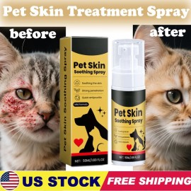 Unbranded New Pet Skin Treatment Spray for Dogs and Cats - Nature Soothing Solution 50ML