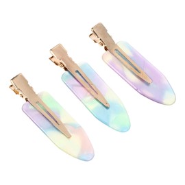 Beavorty 3pcs bangs hairpin makeup hairpins Hair Adornments curl hair clips Makeup Clips no bend hair no dent alligator clip baby clips for hair Girl Barrettes Bill Acetate sheet Simple
