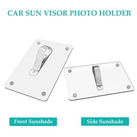 Ceeyoll Pack of 6 Car Photo Frames, Photo Holder for Car Sun Visor, Car Interior Accessories, Car Accessories for Car Sun Visor, Refrigerator, Metal Locker