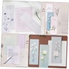 FUNOMOCYA 4 Sets Fresh Illustrated Letter Paper Envelopes Set for
