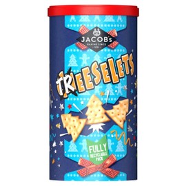 Jacob's Cheeselets Christmas Caddy 280g - Festive, Cheesy Delight in a Special Holiday Tin!