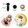TOAOB 50pcs Plastic Safety Eyes with Washers for Crochet Craft