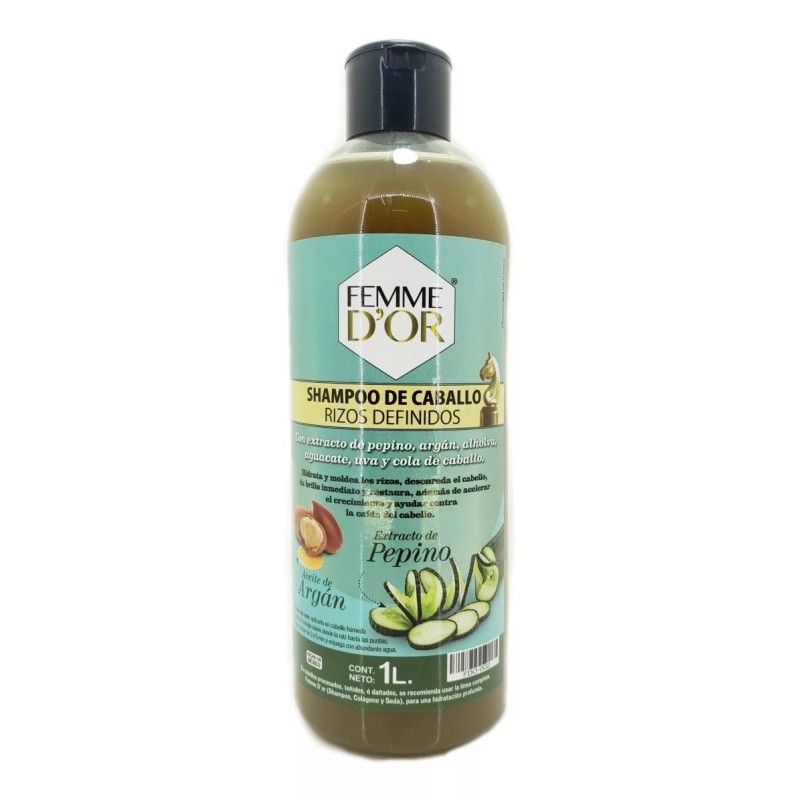 Femme D`or Shampoo Femme Dor Rizos1 Lt + 1 Jabón