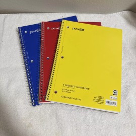 Pen Gear 3 Pack Pen+ gear 1 Subject Spiral Notebook,Colle