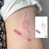 Unbranded 2Pcs Temporary Water Transfer Tattoo Waterproof Fish Strawberry Arm