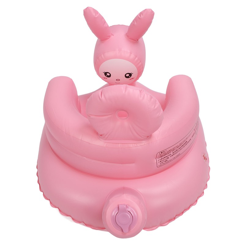 Inflatable Baby Chair Built in Air Pump Soft Cartoon Rabbit