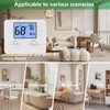 Wengart Non-Programmable Thermostat for Home,1 Heat/1 Cool with LCD Green