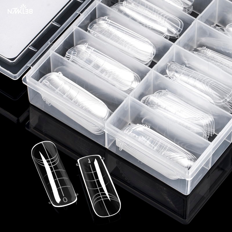 NMKL38 120PCS Dual Nail Forms 12 Sizes Full Cover Nail