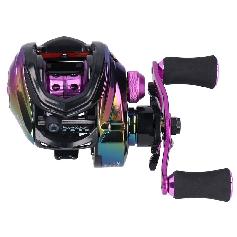 High Speed Ratio 8.1:1 Baitcasting Fishing Reel Metal Lightweight Casting