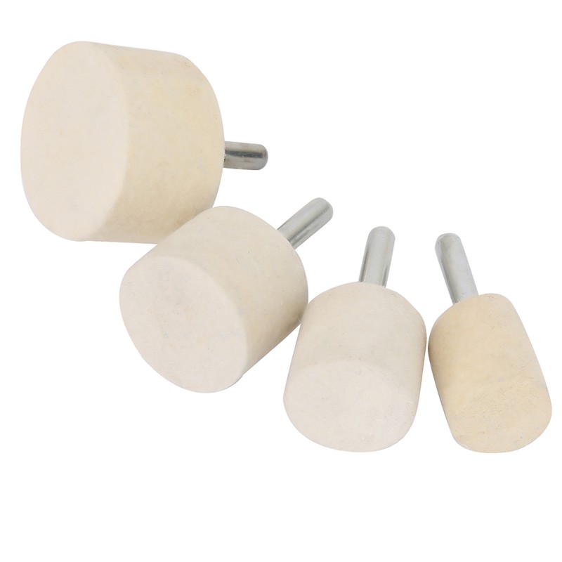 5 Set of Cerium Oxide Powder 4Pcs Wool Felt Polishing