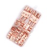 60Pcs Copper Wire Lugs Battery Cable Lugs Ring Terminals Connectors