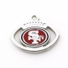 San Francisco 49ers football shaped charms
