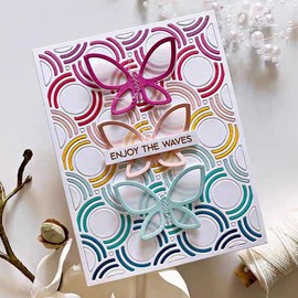 Circle Dot Background Die Cuts for Card Making Metal Cutting Dies for Paper Scrapbooking DIY Embossing Decor Crafts