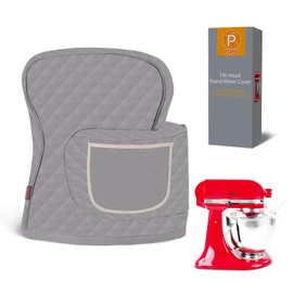 Stand Mixer Cover Compatible with Tilt Head Mixer with Storage Bag(Gery)