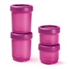 Tupperware Set Contenedores para Snack 8 piezas Morado Rojo