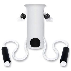 FiPlus EasyOn S9 Sock Aid, Easy to Use Sock Helper With Sock Gripper And Foam Handles 5 Year Warranty, White, One size