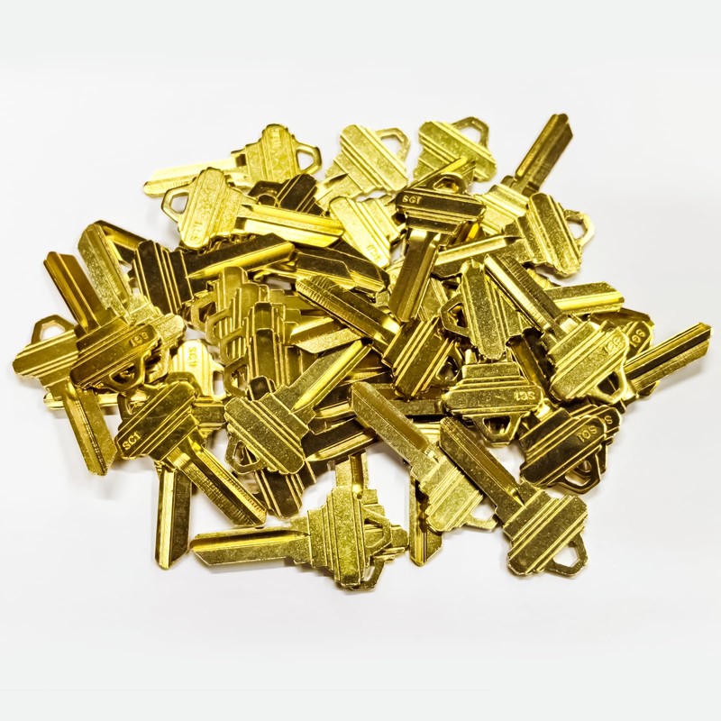 DHEISHA SC1 Key Blanks in Sturdy Brass-50 Pack Compatible with