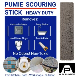 Pumie Scouring Stick Powerful Stain Remover for Toilets Sinks and Surfaces