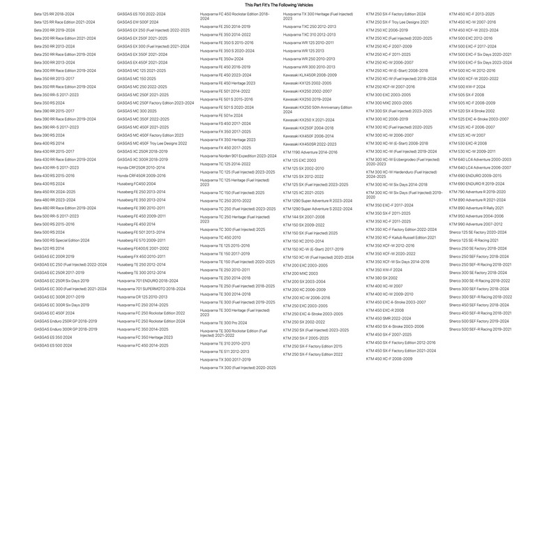 Tusk Fork Dust Seals