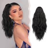Sofeiyan Ponytail Hairpiece with Clip Long Wavy Ponytail Extension Claw