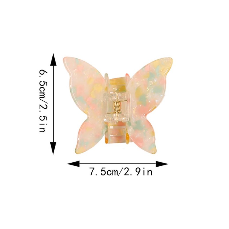 Butterfly Hair Clip, Acetate Hair Clips, Women, Plastic Non-Slip Hair
