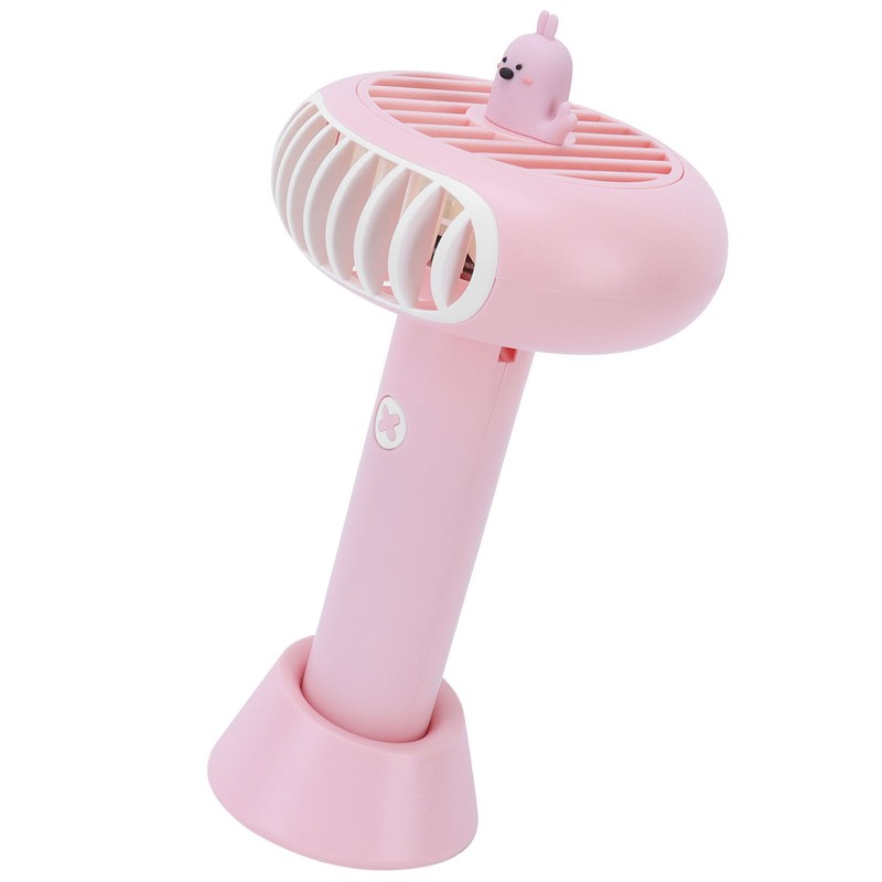 Pink USB Neck Fan Mini Portable Desktop Foldable Fan for