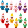Haconba 12 Pack Mini Christmas Elf Dolls Plush Small Elf