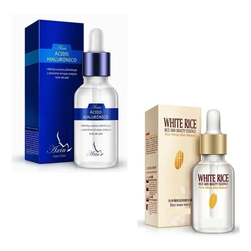 Kit Serum Ácido Hialurónico + Suero De Arroz Humectante