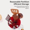 Utensil Holder, 360 Degree Rotating PP Chopstick Basket, Tableware Storage
