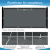 SUNNY GUARD Balcony Privacy Screen, Weatherproof, 90 x 400 cm,
