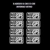 8 x GPS Satellite Alarm System Anti Theft Stickers for