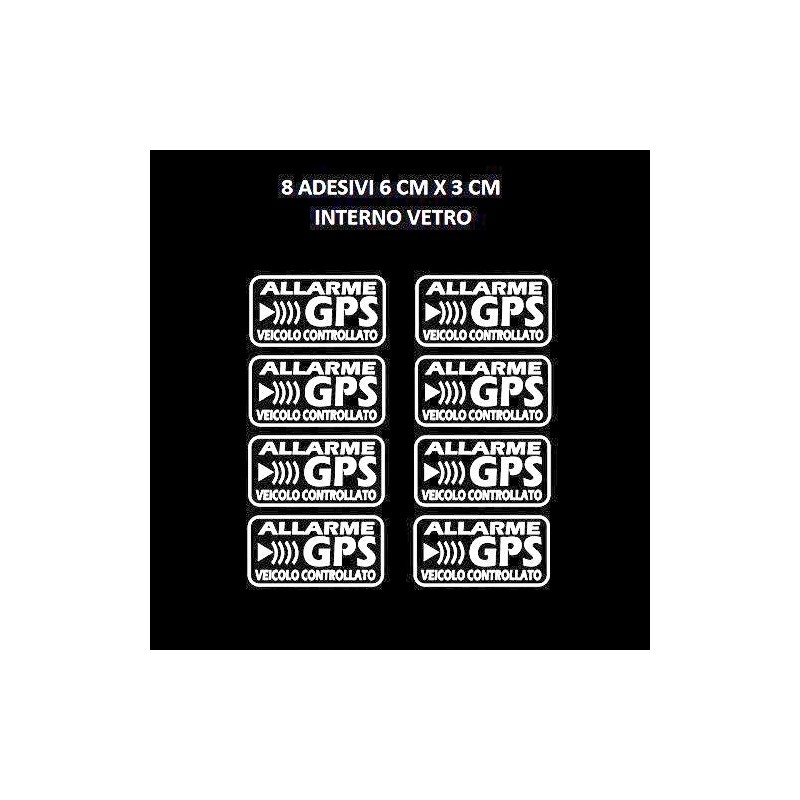 8 x GPS Satellite Alarm System Anti Theft Stickers for