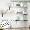 Mooche 25 cm L Shelf Brackets, Pack of 2 Shelf
