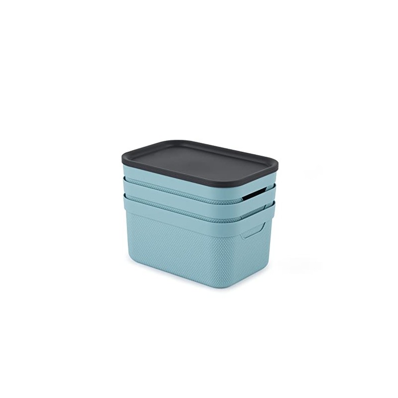 Jive Decorative Box, Set of 3 Storage Boxes, 5 L