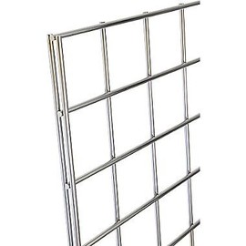 Only Garment Racks #1899C Grid Panels - Perfect Metal Grid for Any Retail Display, 2' Width x 4' Height, 3 Grids Per Carton (Polished Chrome) (Pack of 3)