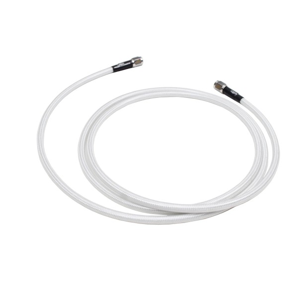 POWERJAMES 100cm 39" White Silver Front Brake Line AN3 for