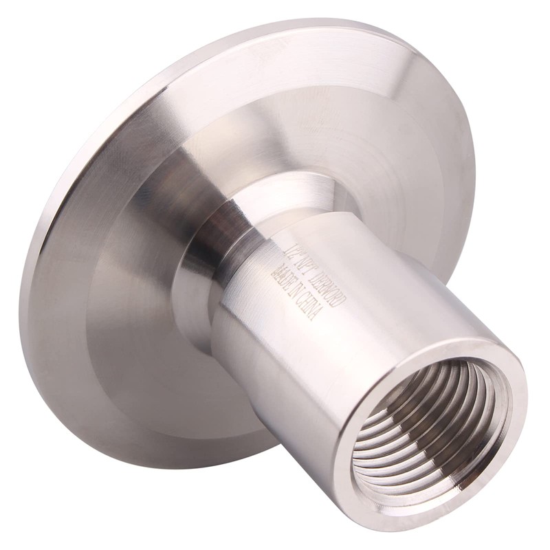 DERNORD 2'' Tri clamp Adapter to 1/2 inch FNPT Thread