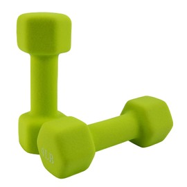 Saorzon Dumbbells Set of 2 Exercise Fitness Dumbbell for Home Gym Free Weights Hand Hex Dumb Bells Green 4LB