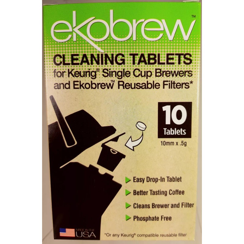 Ekobrew Keurig Cleaning Tablets 10 Ct Single Cup Coffee Cleaner