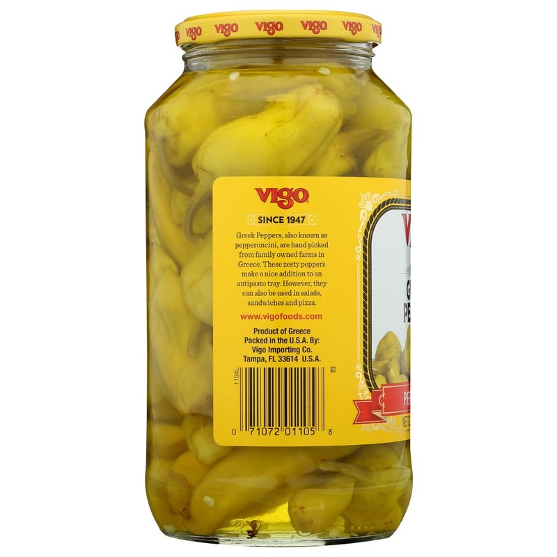 Vigo : Peppers, Greek, 32 OZ