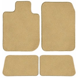 GGBAILEY Custom Fit European Velour Floor Mats for 2011-2021 Jeep Grand Cherokee - Driver, Passenger & Rear, Beige | Made in America | Stain & Fade Resistant Nylon | Mat-Loc Anchor System