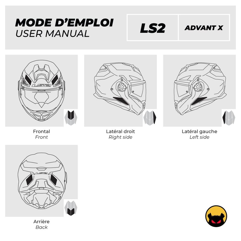 Fear The Yellow Bear© Easy Replica LS2 Advant X™ Kit