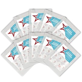 PackFreshUSA: 10 Pack - 2000cc Oxygen Absorber Packs - Individually Sealed - Food Preservation - Long-Term Food Storage Guide Included