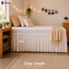 RIMELA College Dorm Bed Skirt Twin XL 36 Inch Drop,